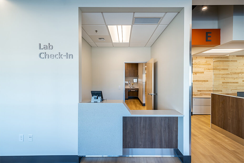 PacMed Renton Lab Check-In.