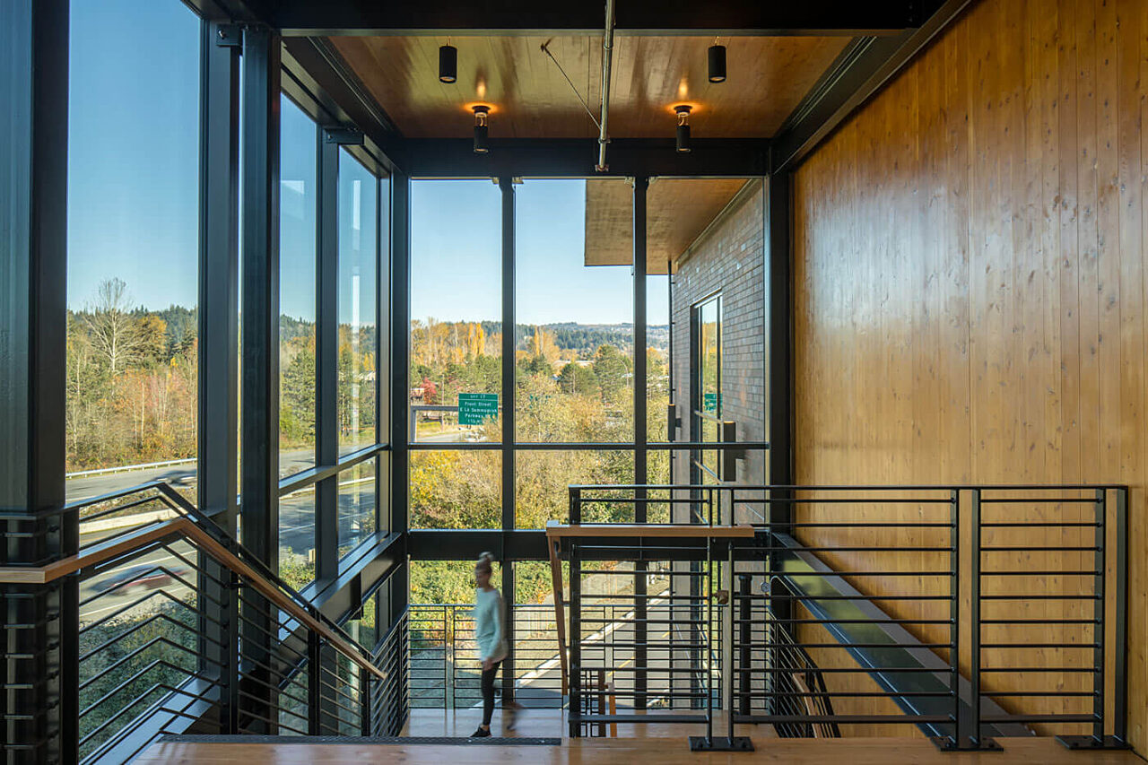 Feature stairs at 2005 poplar