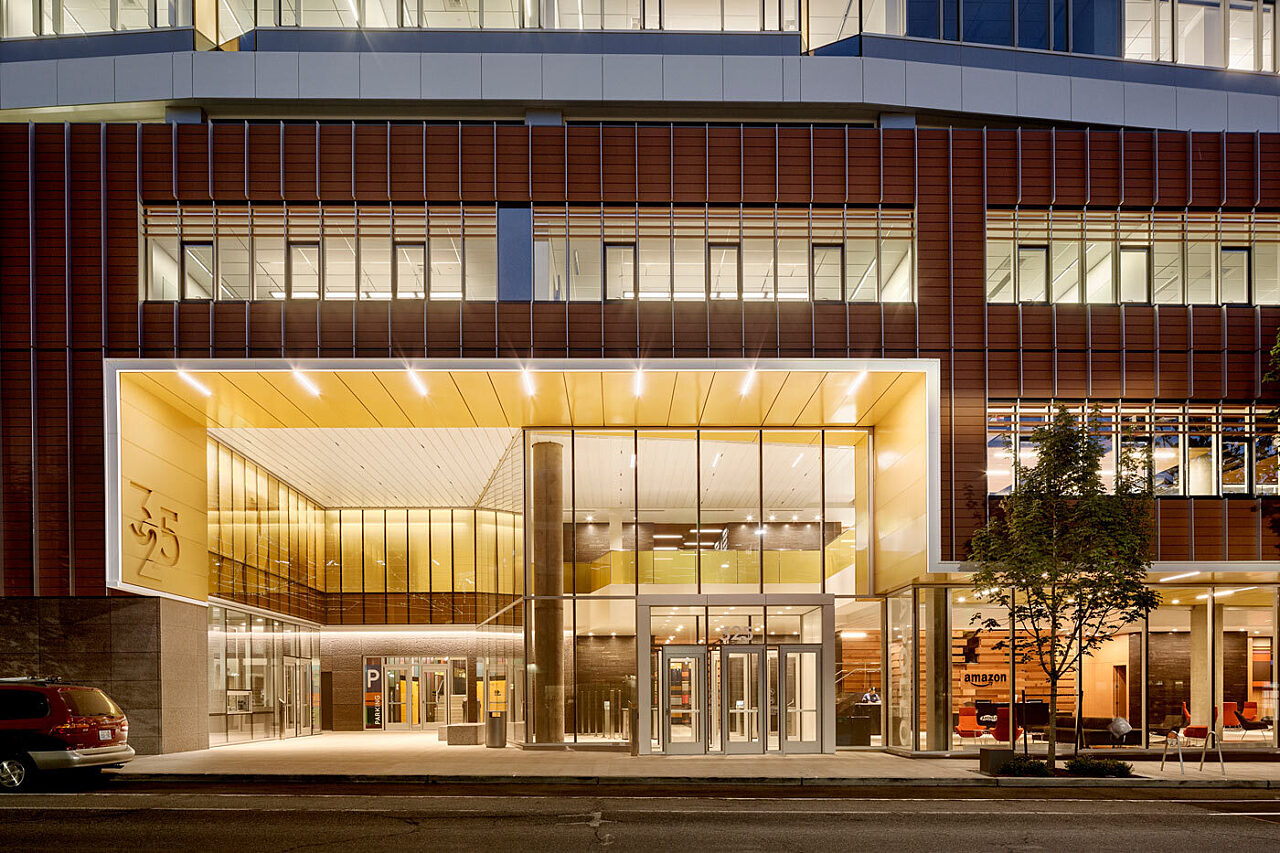 Front entrance of Amazon Block 52e