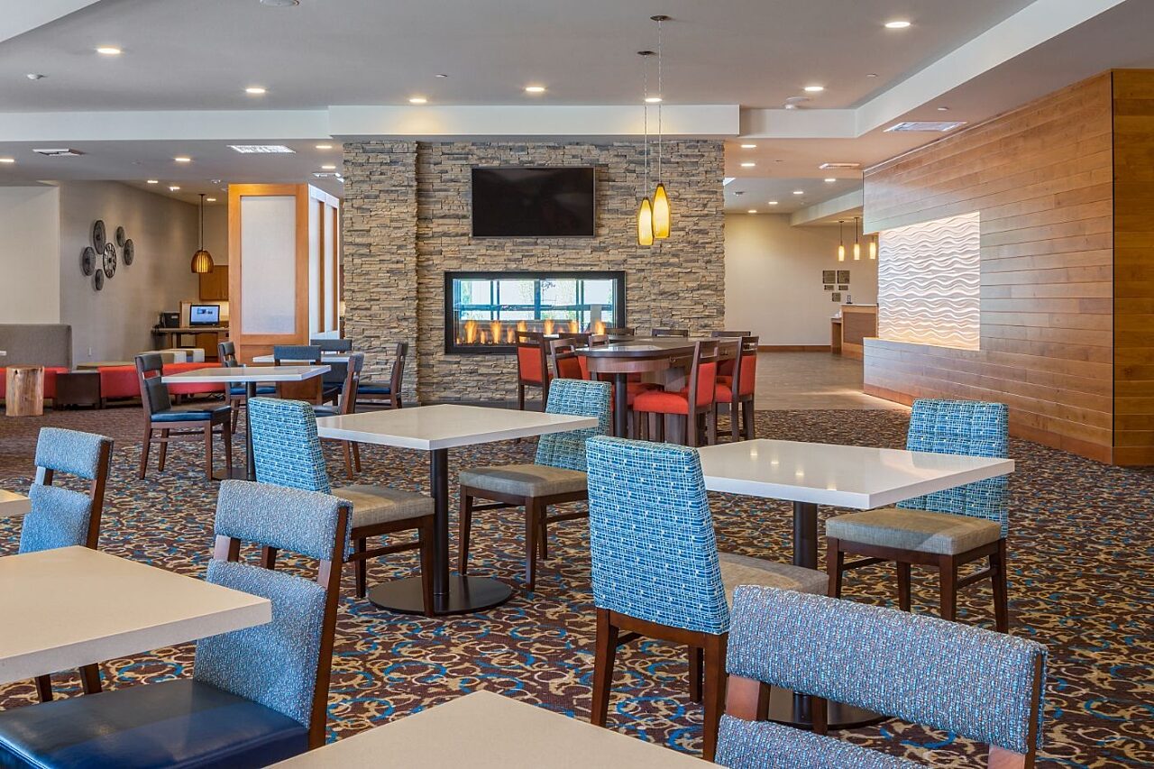 Dining space at the Homewood Suites by Hilton