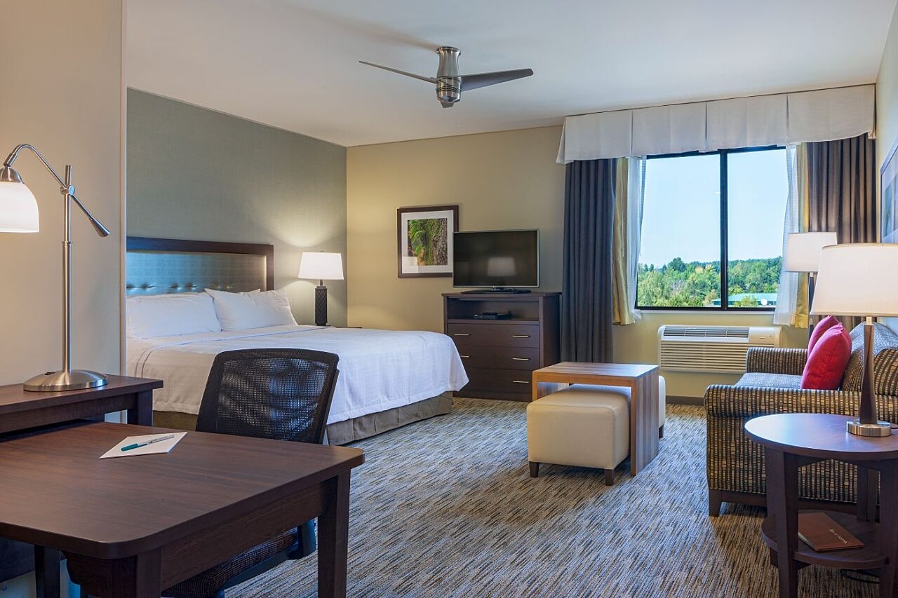 Guest suite in the Homewood Suites by Hilton