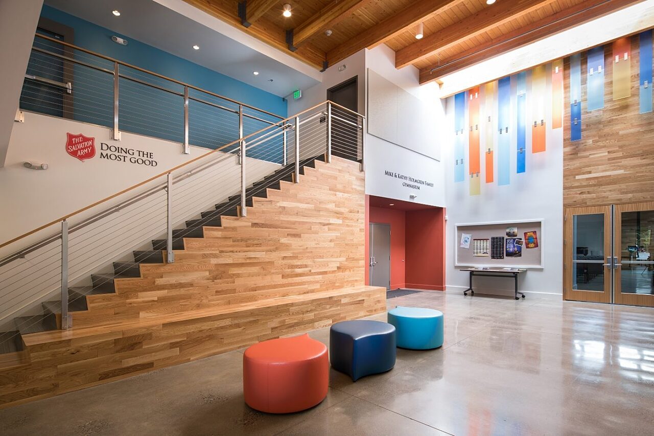 Salvation Army Eastside Corps public space and entryway