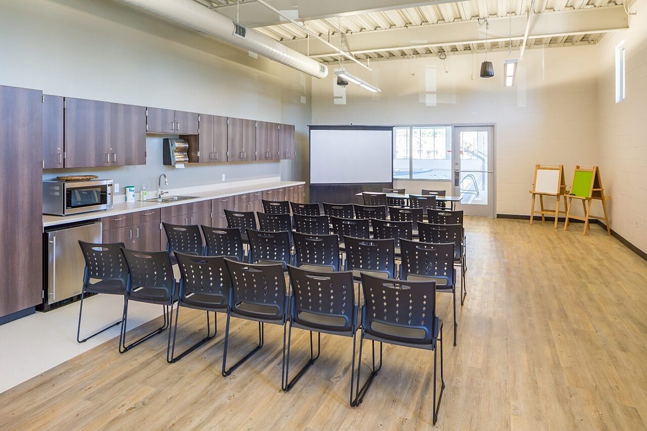 Multi-purpose meeting room at Stanwood-Camano YMCA
