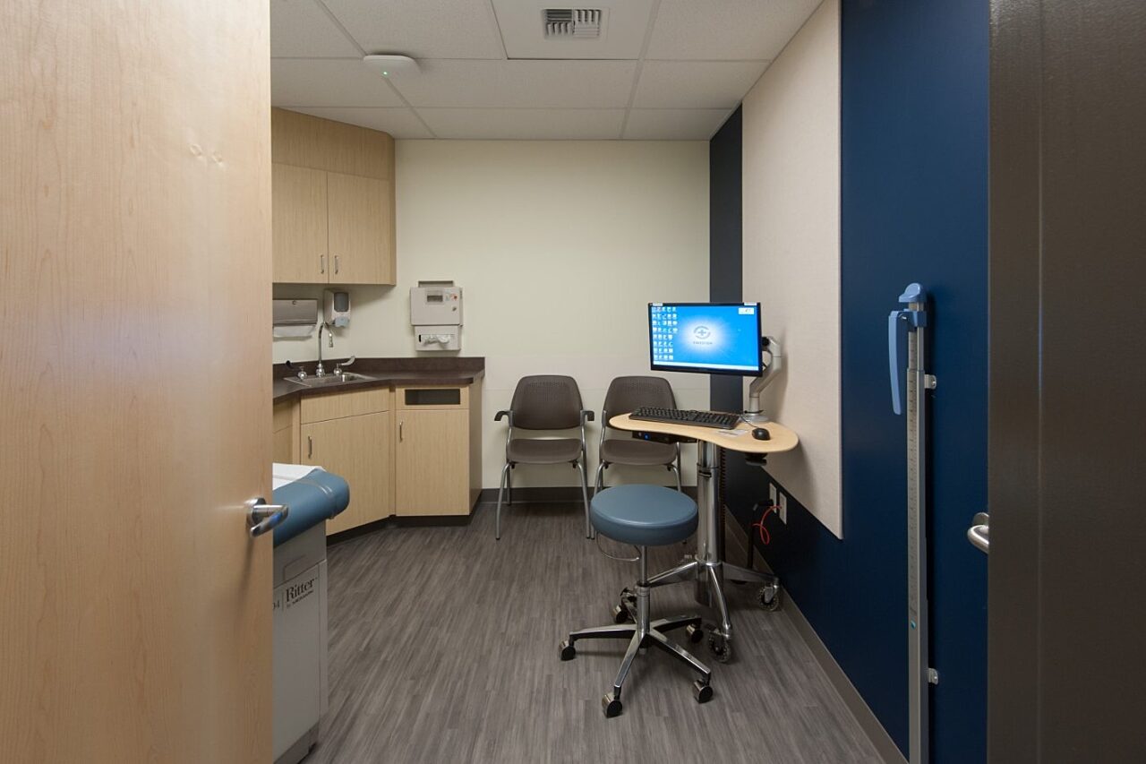 Swedish Sand Point Clinic patient room