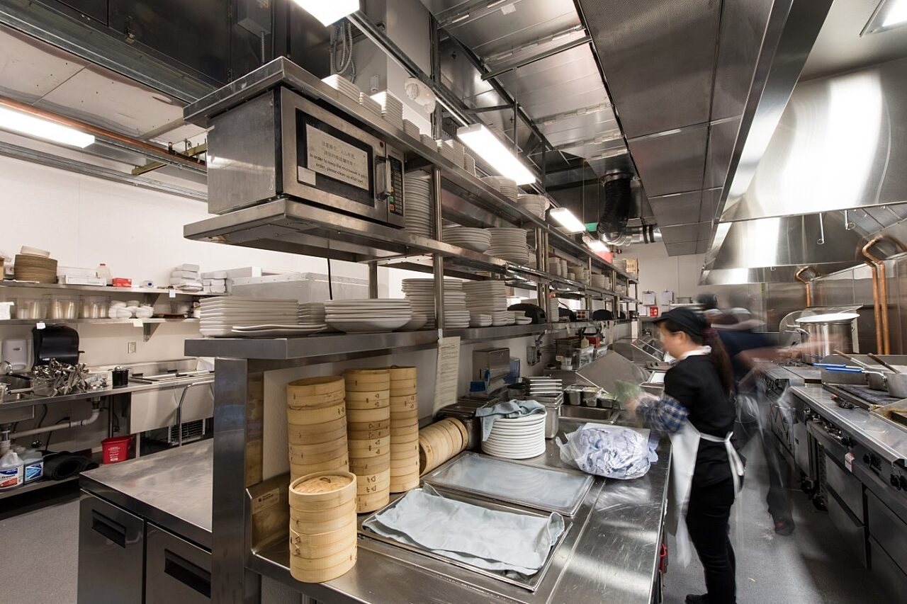 Kitchen and prep area at Wild Ginger