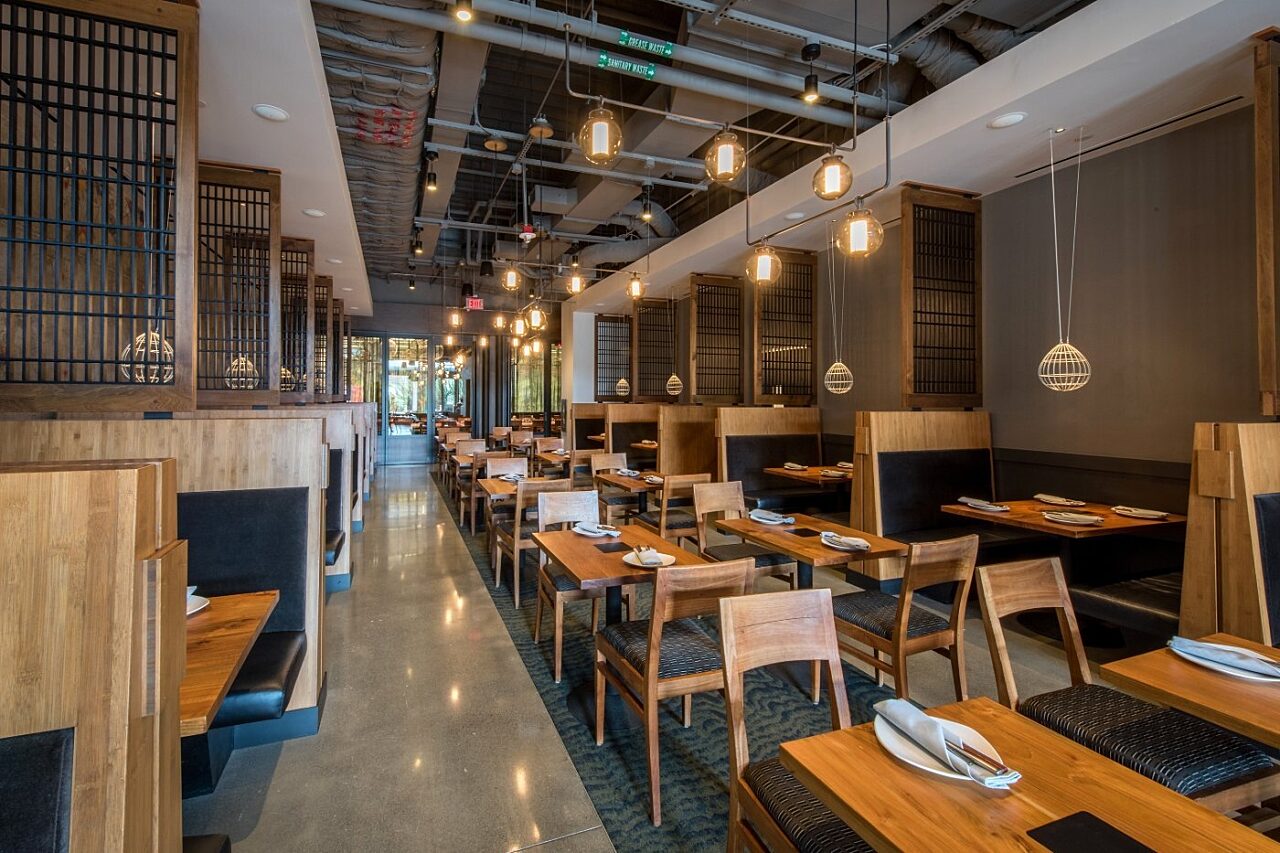 Dining space at Wild Ginger