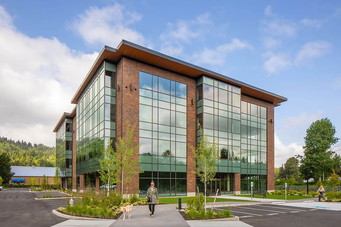 View of 2005 Poplar from the parking lot