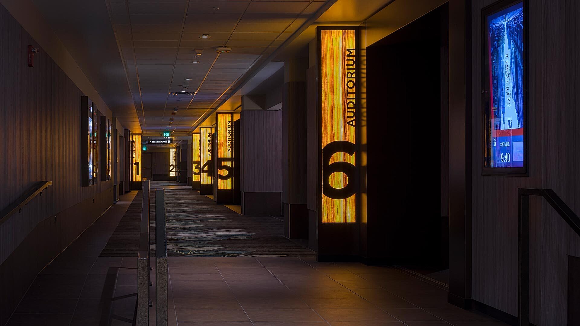 Cinemark Theaters hallway