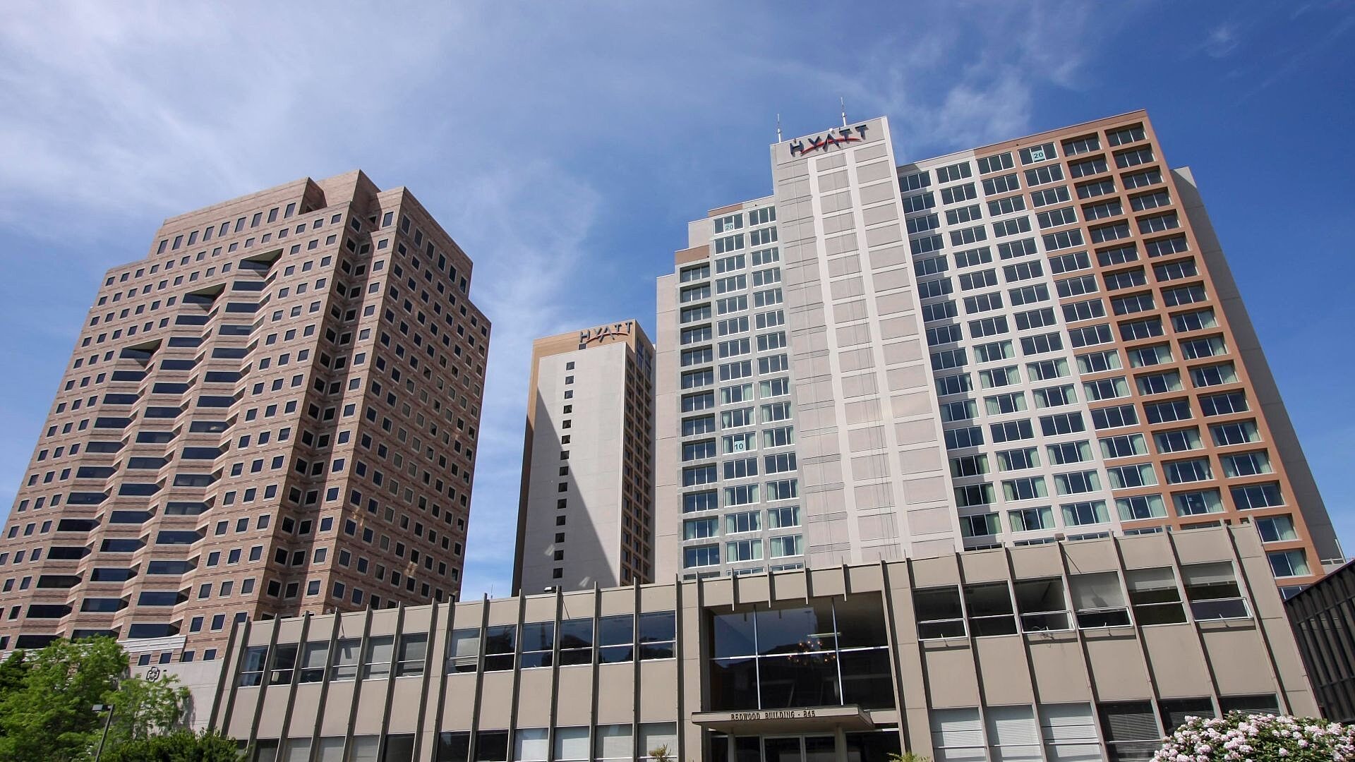 Exterior building view of the Hyatt Regency Bellevue