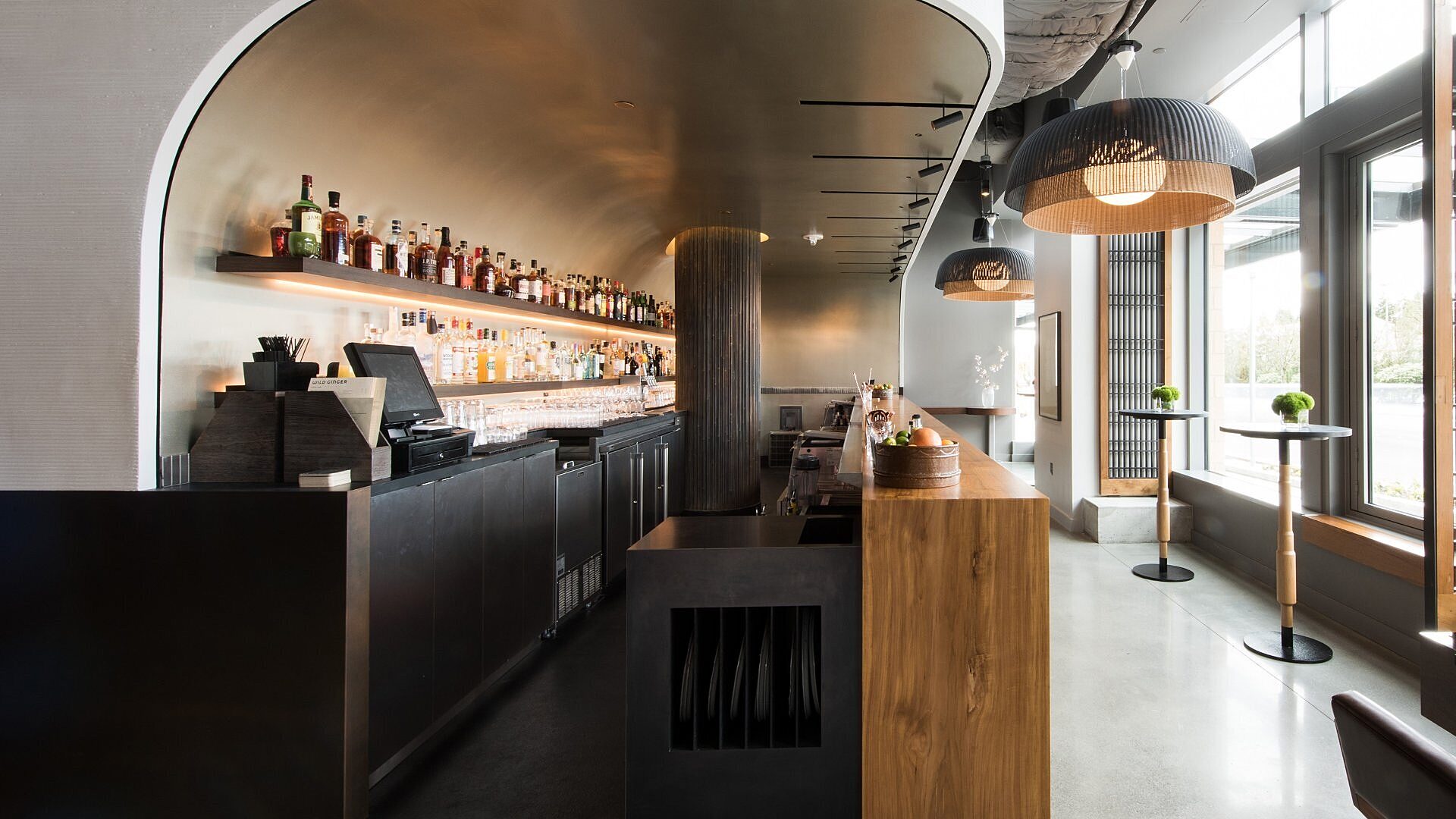 Bar area and detail at Wild Ginger