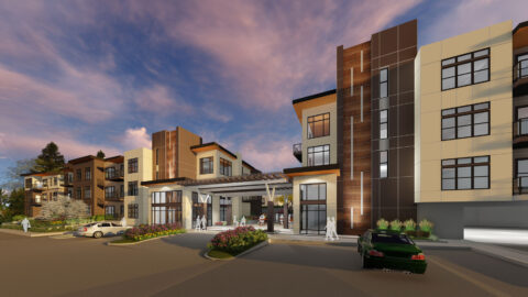 Emerald Heights Courtyard Rendering