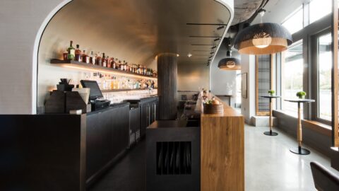 Bar area and detail at Wild Ginger