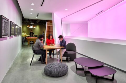 Lounge and play area in Microsoft B16 + B17 buildings