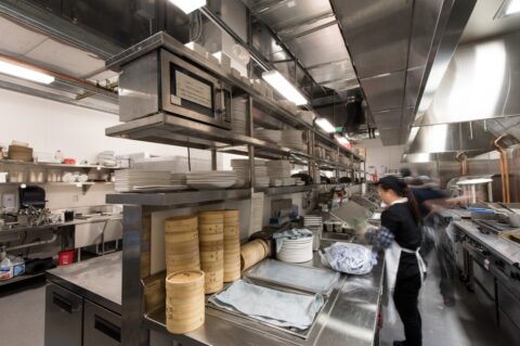 Kitchen and prep area at Wild Ginger