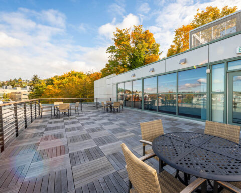 Dendreon Labs patio